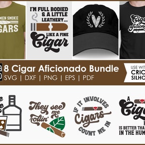 Cigar Aficionado - Zigarren SVG- und Schnittdateien für Handwerker