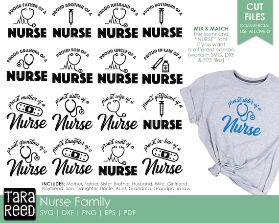 Download Nurse Family Nurse Svg And Cut Files For Crafters Etsy