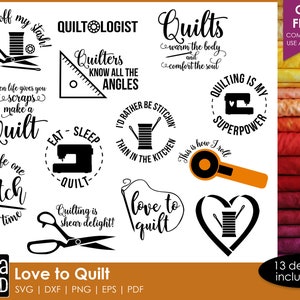 Love to Quilt - SVG- en snijbestanden quilten voor knutselaars