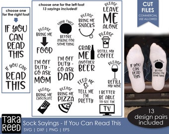 Funny Sock Sayings for Cricut and Crafters