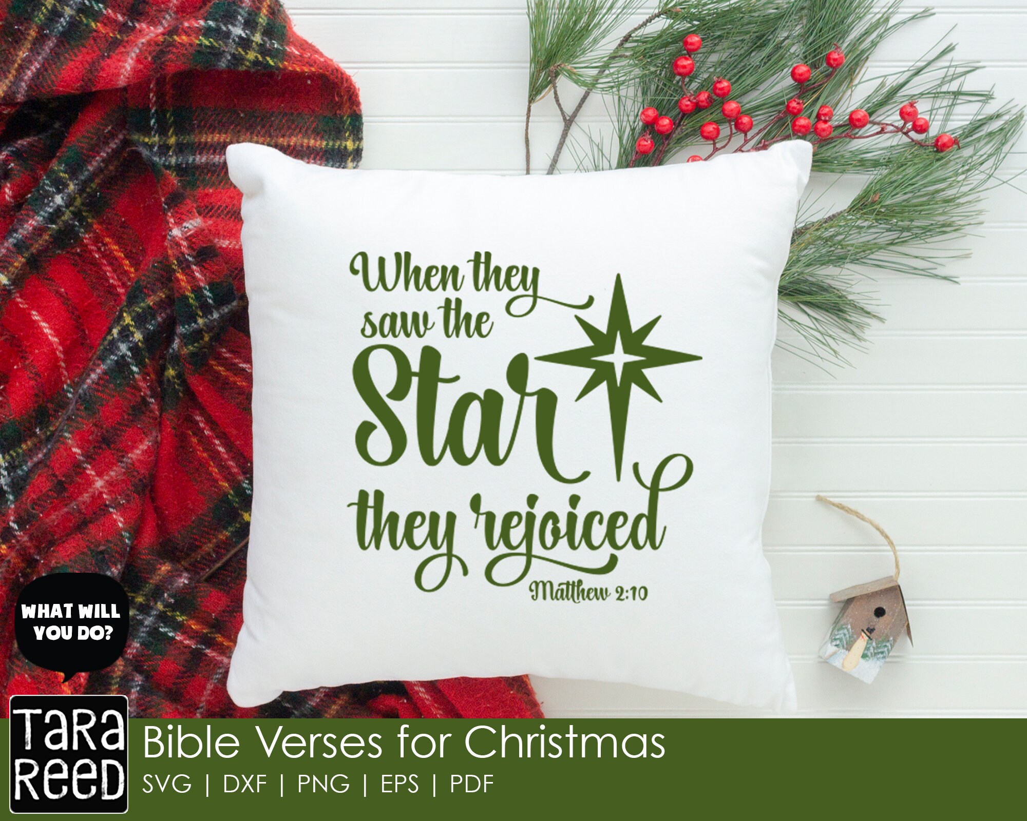 Christmas Bible Verse SVG Cut Files – Holiday Decor (digital Download ...