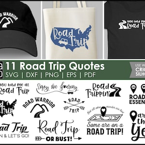 Road Trip SVG-Dateien für Cricut oder Silhouette | Road Trip Tragetaschen