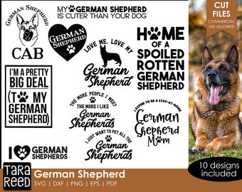 German Shepherd SVG and Cut Files for Crafters