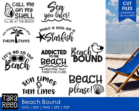 Download Clip Art Beach Bound Svg Cut File Beach Svg Baecation Svg Png Dxf For Silhouette Cricut Art Collectibles