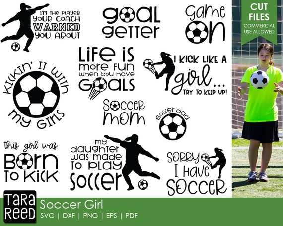 Soccer Girl Soccer Svg And Cut Files For Crafters Etsy
