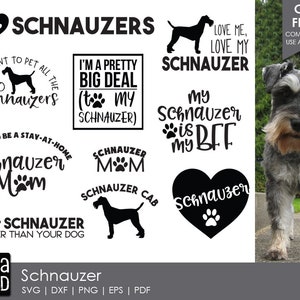 Schnauzer SVG and Cut Files for Crafters