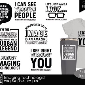 Imaging Technologist SVG for Cricut and Craft files