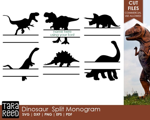 Download Dinosaur Split Monogram Dinosaur Svg And Cut Files For Etsy Yellowimages Mockups