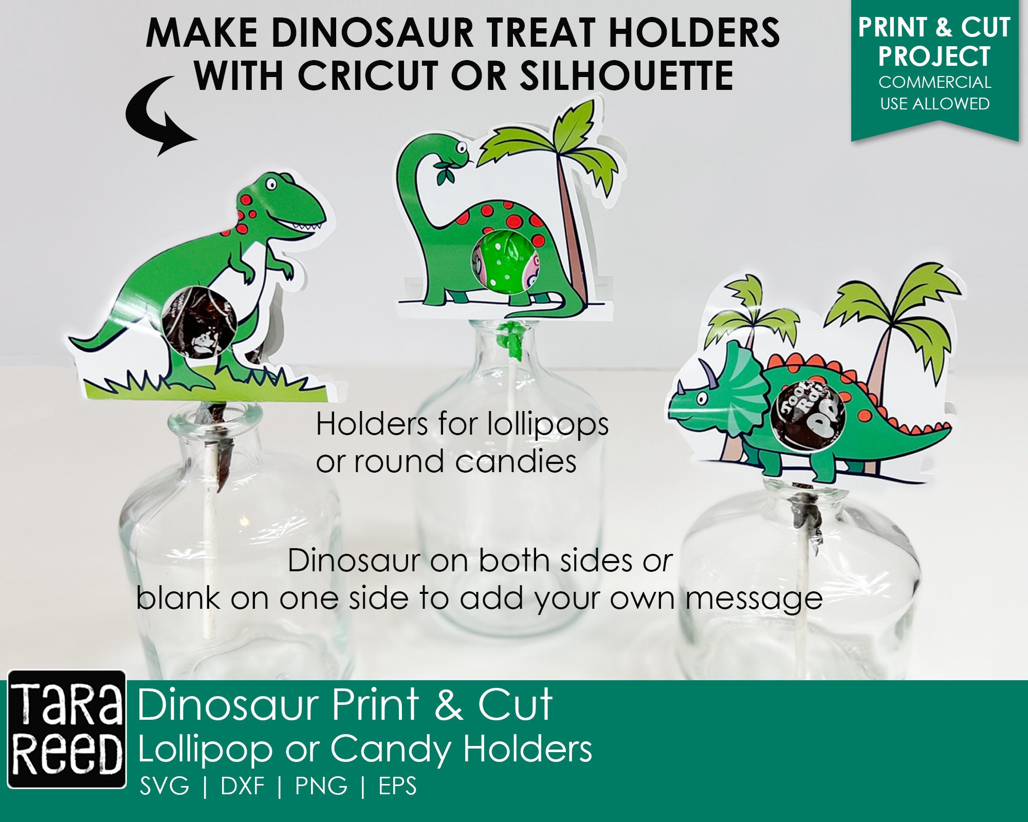 T-Rex Candy Dome SVG for Cricut
