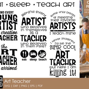 Art Teacher - Art SVG and Cut Files for Crafters