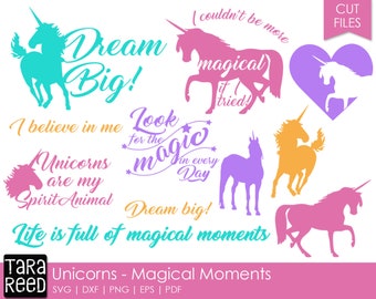 Magical Moments - Unicorn SVG and Cut Files for Crafters