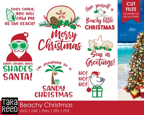 Download Free Beachy Christmas Christmas Svg And Cut Files For Crafters Etsy SVG DXF Cut File