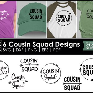 Cousin Squad - Cousins SVG and Cut Files for Crafters