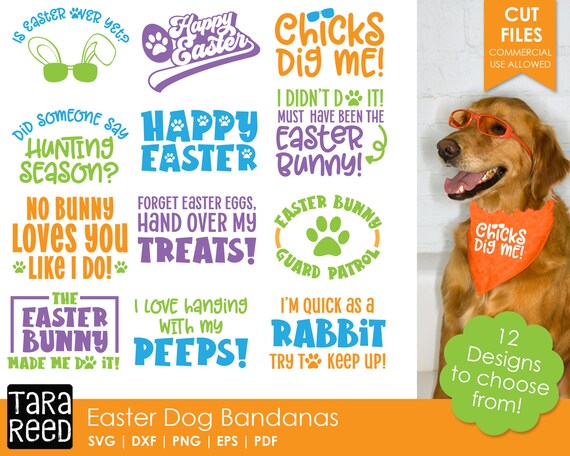 easter dog bandana