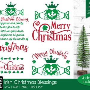 Irish Christmas SVG for Cricut and Silhouette