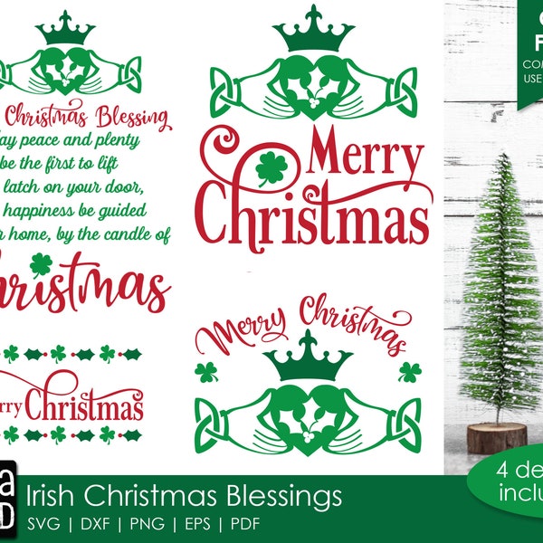 Irish Christmas SVG for Cricut and Silhouette