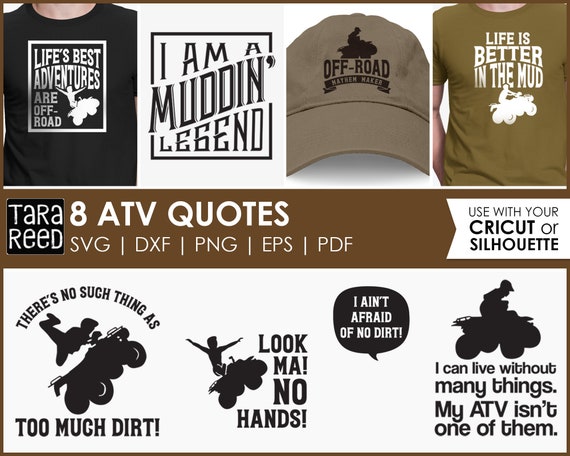 Let #39 s Go Muddin #39 ATV SVG and Cut Files for Crafters Etsy