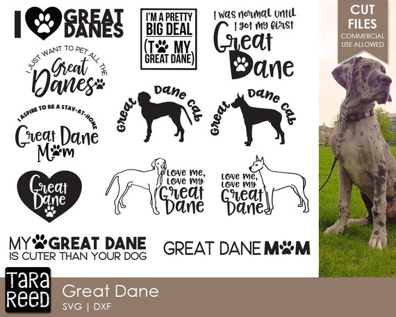 Download Great Dane Svg And Cut Files For Crafters Etsy