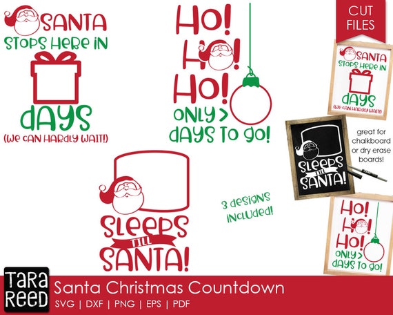 Download Free Christmas Countdown Christmas Svg And Cut Files For Crafters Etsy SVG DXF Cut File