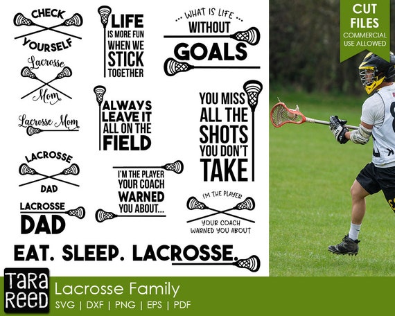 Lacrosse Svg And Cut Files For Crafters Etsy