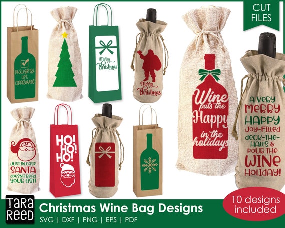 Wine christmas bags hot sale