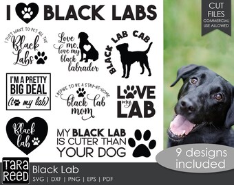 Black Lab SVG and Cut Files for Crafters