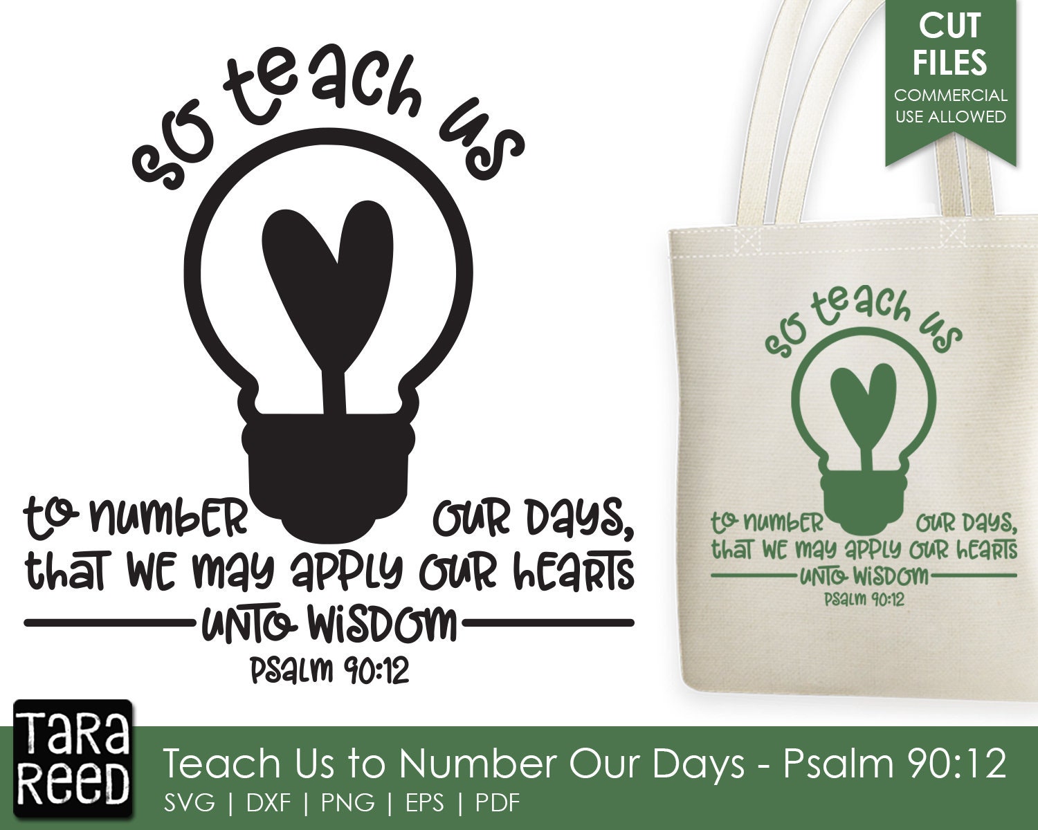 Teach Us To Number Our Days {Tote Bag} Teach Us To Number Our Days {Tote Bag}