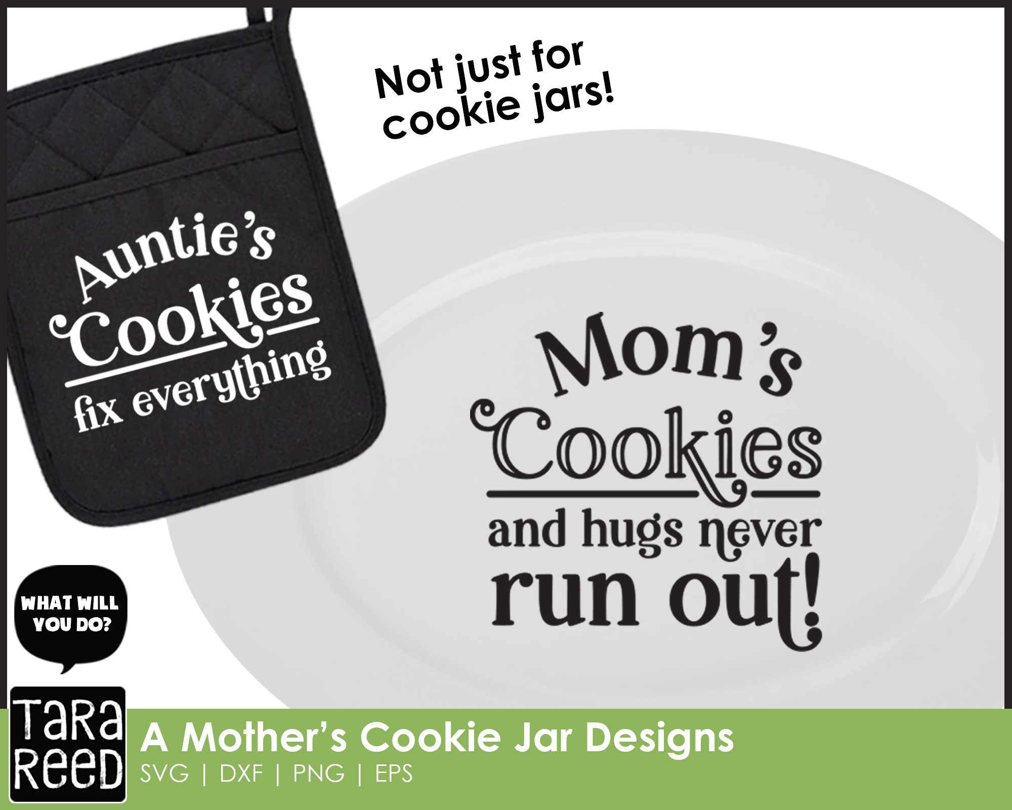 Funny Cookie Jars - Kitchen SVG and Cut Files for Crafters