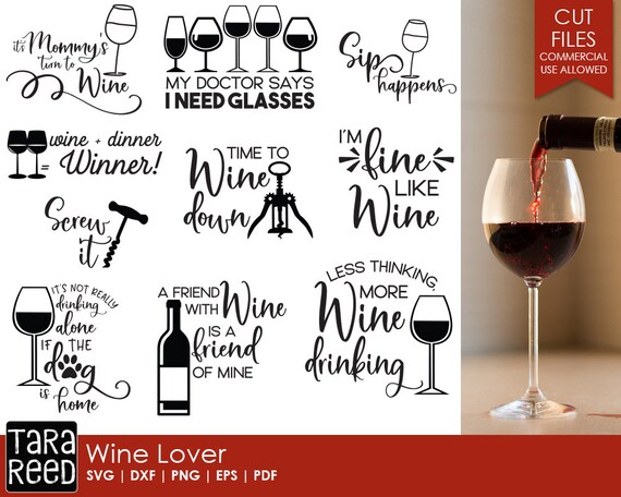 Download Wine Lover Wine SVG and Cut Files for Crafters | Etsy