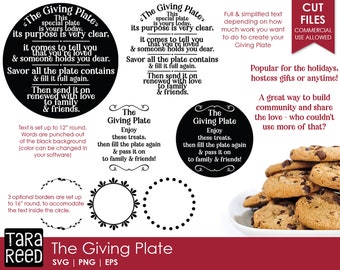 The Giving Plate: archivos SVG y de corte navideños para artesanos