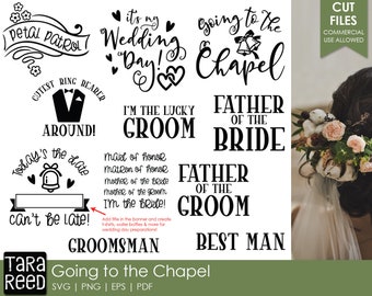 Going to the Chapel - Wedding SVG and Cut Files for Crafters