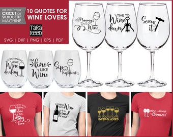 Wine Lover - Wine SVG and Cut Files for Crafters