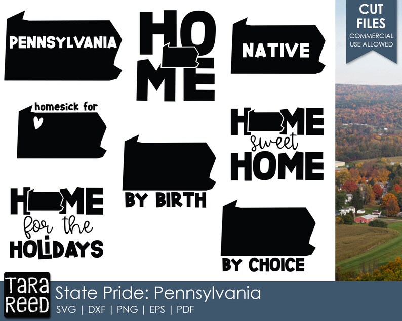 Pennsylvania SVG and Cut Files for Crafters
