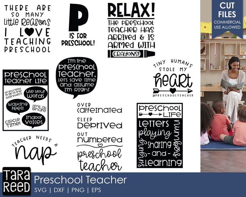 Download Preschool Teacher Teacher SVG and Cut Files for Crafters | Etsy