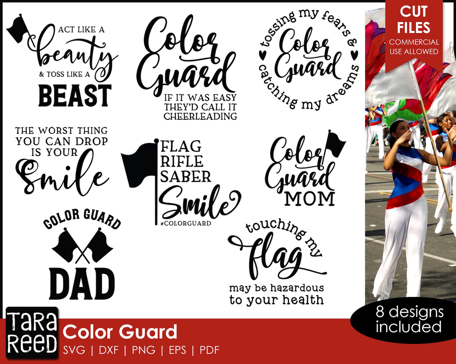 Color Guard SVG and Cut Files for Crafters - Etsy