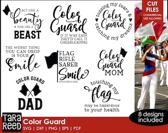 Color Guard SVG and Cut Files for Crafters