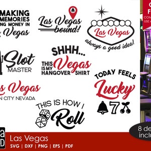 Fichiers SVG et découpés de Las Vegas pour les artisans