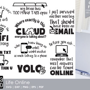 Life Online - Archivos SVG y de corte de Internet para artesanos