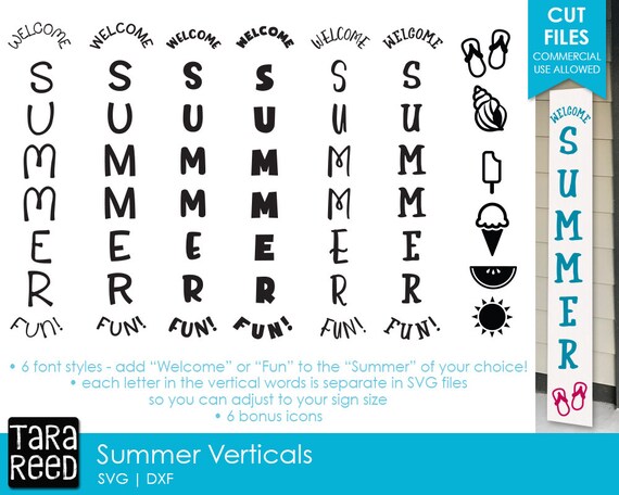 Download Summer Vertical Signs Summer Svg Files For Crafters Etsy