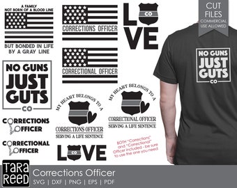 Corrections Officer - pliki SVG i Cut dla majsterkowiczów