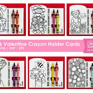 6 Valentijnsdag print & cut kleurkaarten voor de Cricut en Silhouette
