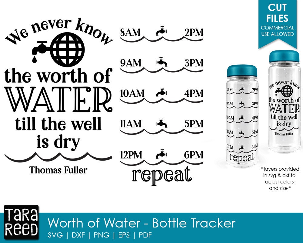 Download Worth Of Water Quote Svg And Cut Files For Crafters Etsy