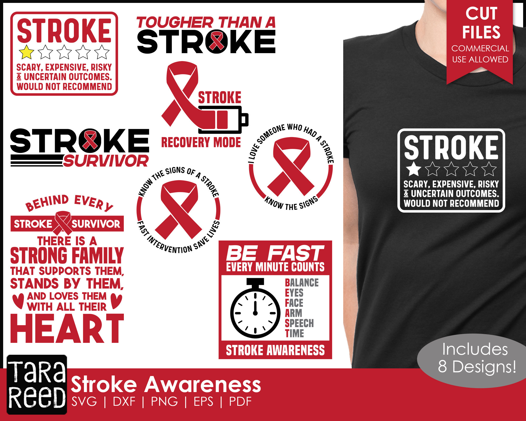 Stroke SVG Files for Cricut or Silhouette | Stroke Awareness Shirts - Etsy