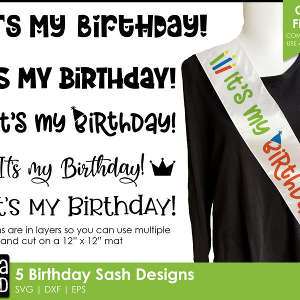 DIY Birthday Sash - Cricut Birthday project