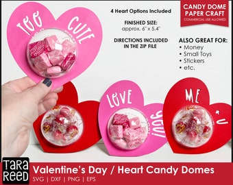 Manualidad de papel con forma de corazón de caramelo / Ideas para fiestas de San Valentín en el aula