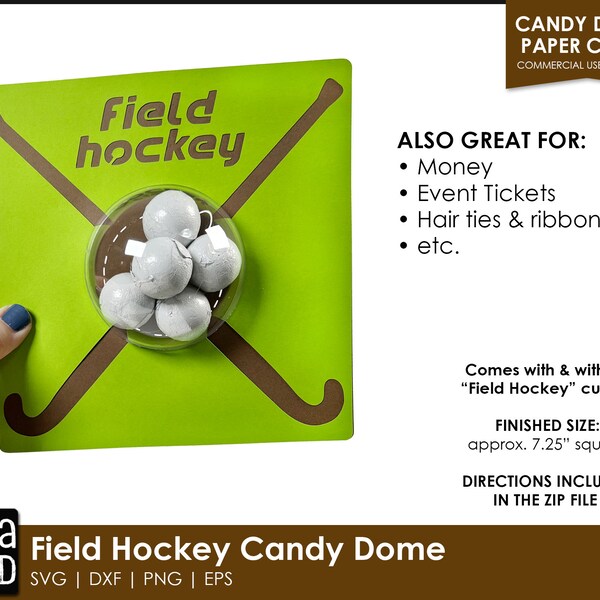 Field Hockey SVG | Field Hockey Candy Dome | Field Hockey Coach Gift