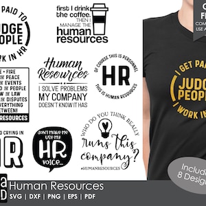 Human Resources - Office SVG and Cut Files for Crafters