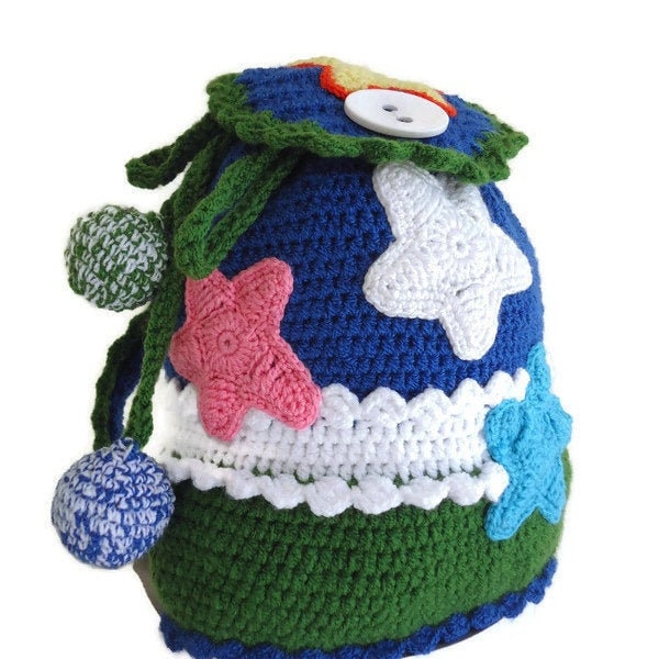 Knit rucksack, Children's back gift, Knit sac, Kids crochet backpack, Handmade haversack Knit pouch bag knapsack gift backpack Gift rucksack