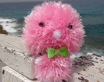 Bear toy, Pink bear toy, Knit Teddy bear, Baby gift toy, Bear Gift, Сhildren's Birthday Gift, Bear Baby toy, Little present toy, Girl gift