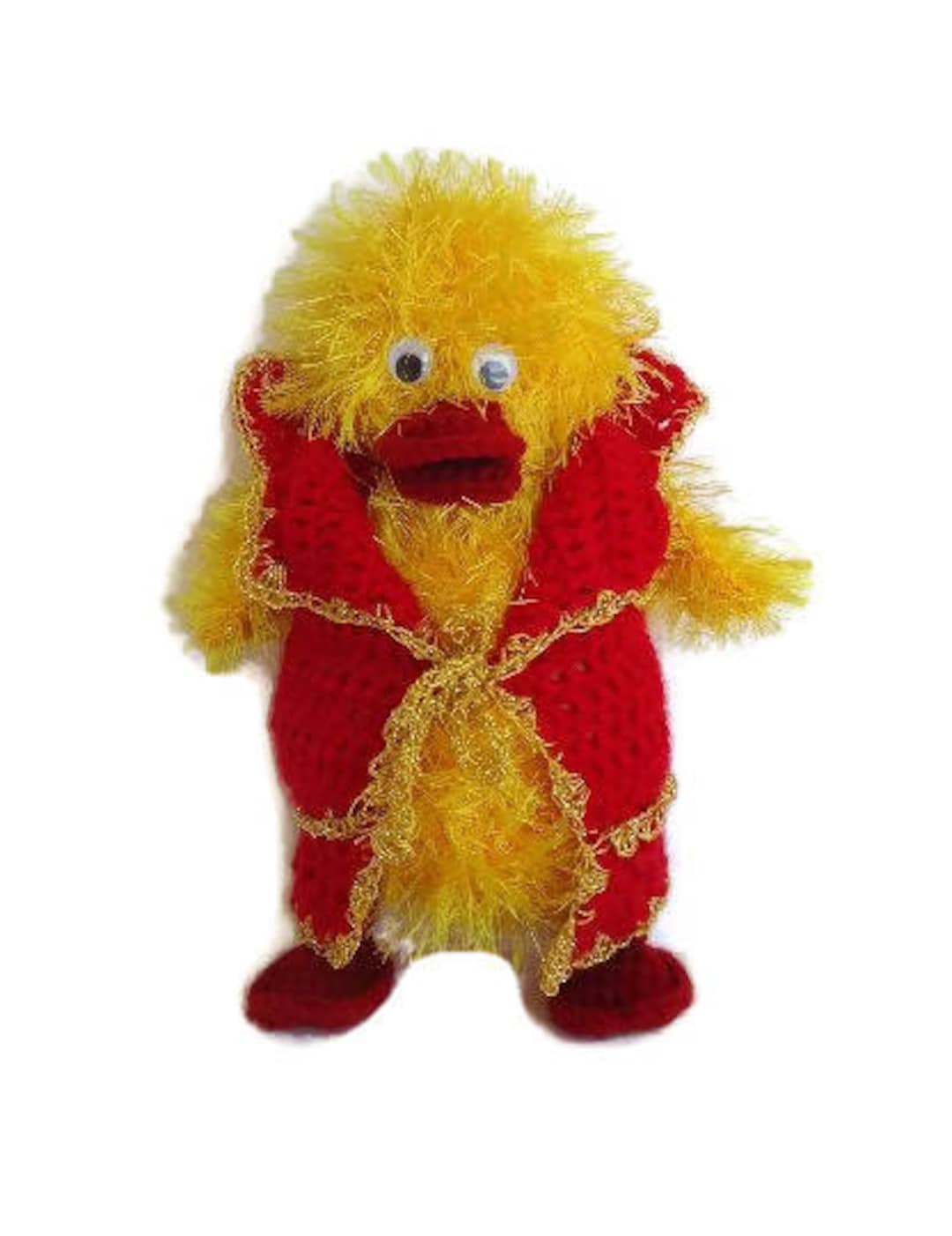 Duckling Toy, Baby Birthday Gift, Plush Kids Toy, Hand Knit Duckling ...
